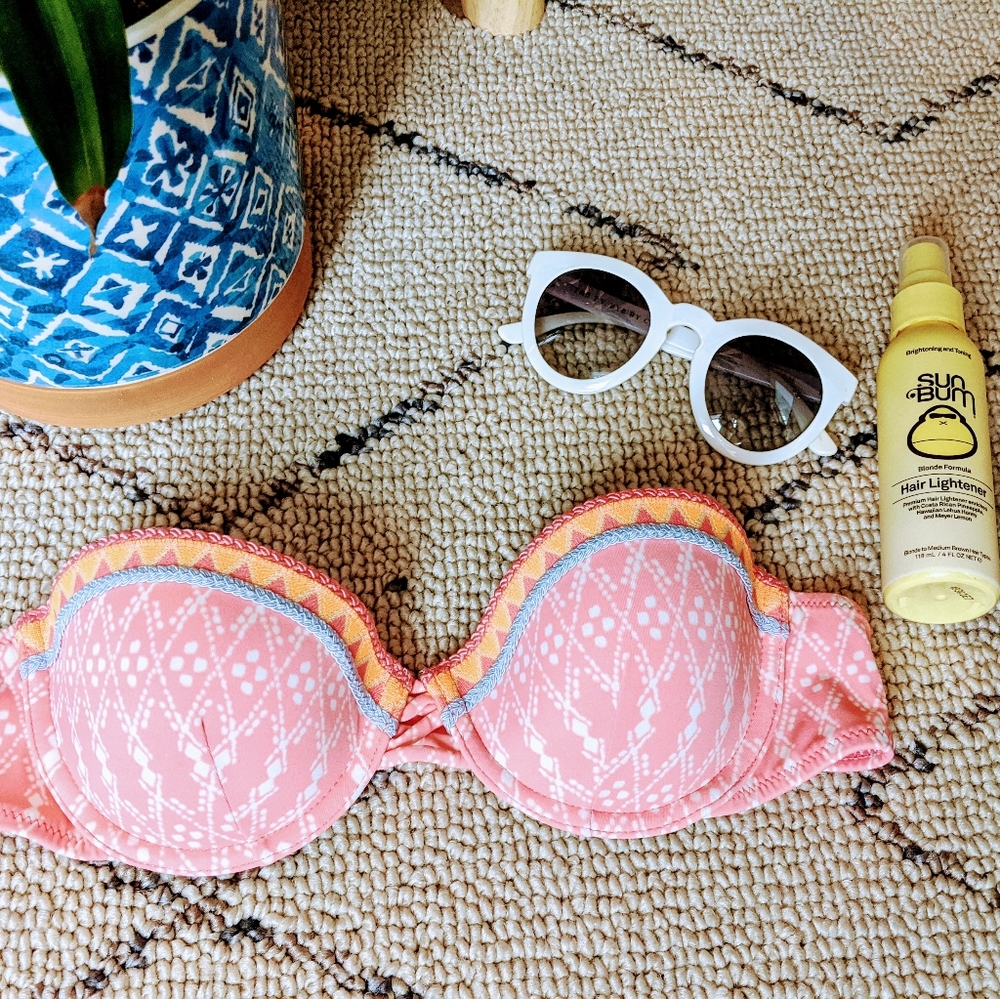 Victoria's Secret Boho Print Bikini Top 32B
